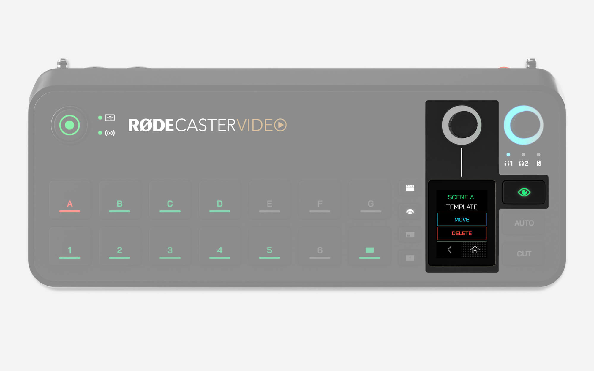 RØDECaster Video Inspect & Scene interface